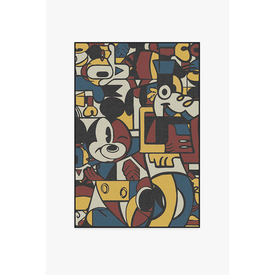 Mickey & Friends Multicolour Tufted Rug - 120x185 - Machine Washable Area Rug - Kid & Pet Friendly - Indoor Rugs - Ruggable - image 1