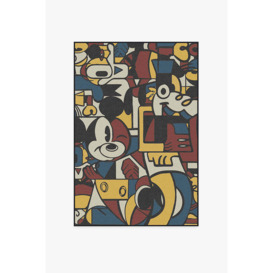 Mickey & Friends Multicolour Tufted Rug - 120x185 - Machine Washable Area Rug - Kid & Pet Friendly - Indoor Rugs - Ruggable - thumbnail 1