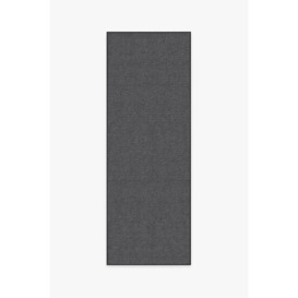 Heathered Solid Charcoal Tufted Rug - 75x215 - Machine Washable Area Rug - Kid & Pet Friendly - Indoor Rugs - Ruggable - thumbnail 1