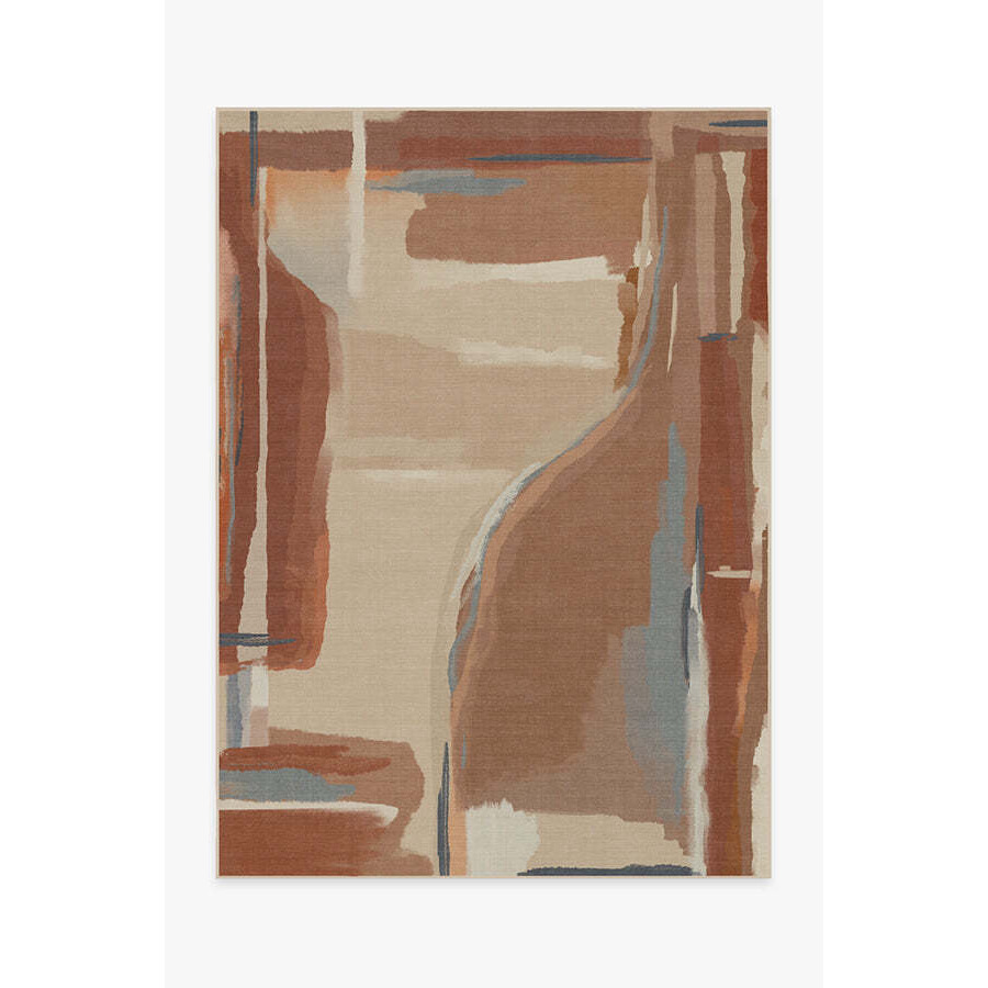 Tilden Copper Clay Tufted Rug Brown - 150x215 - Machine Washable Area Rug - Kid & Pet Friendly - Indoor Rugs - Ruggable - image 1