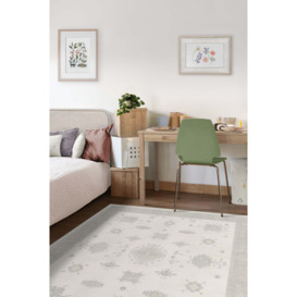 Verena White Opal Tufted Rug - 120x185 - Machine Washable Area Rug - Kid & Pet Friendly - Indoor Rugs - Ruggable - thumbnail 2