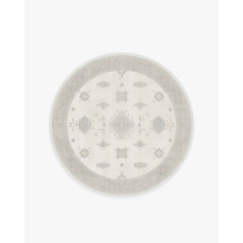 Verena White Opal Tufted Rug - 185 Round - Machine Washable Area Rug - Kid & Pet Friendly - Indoor Rugs - Ruggable