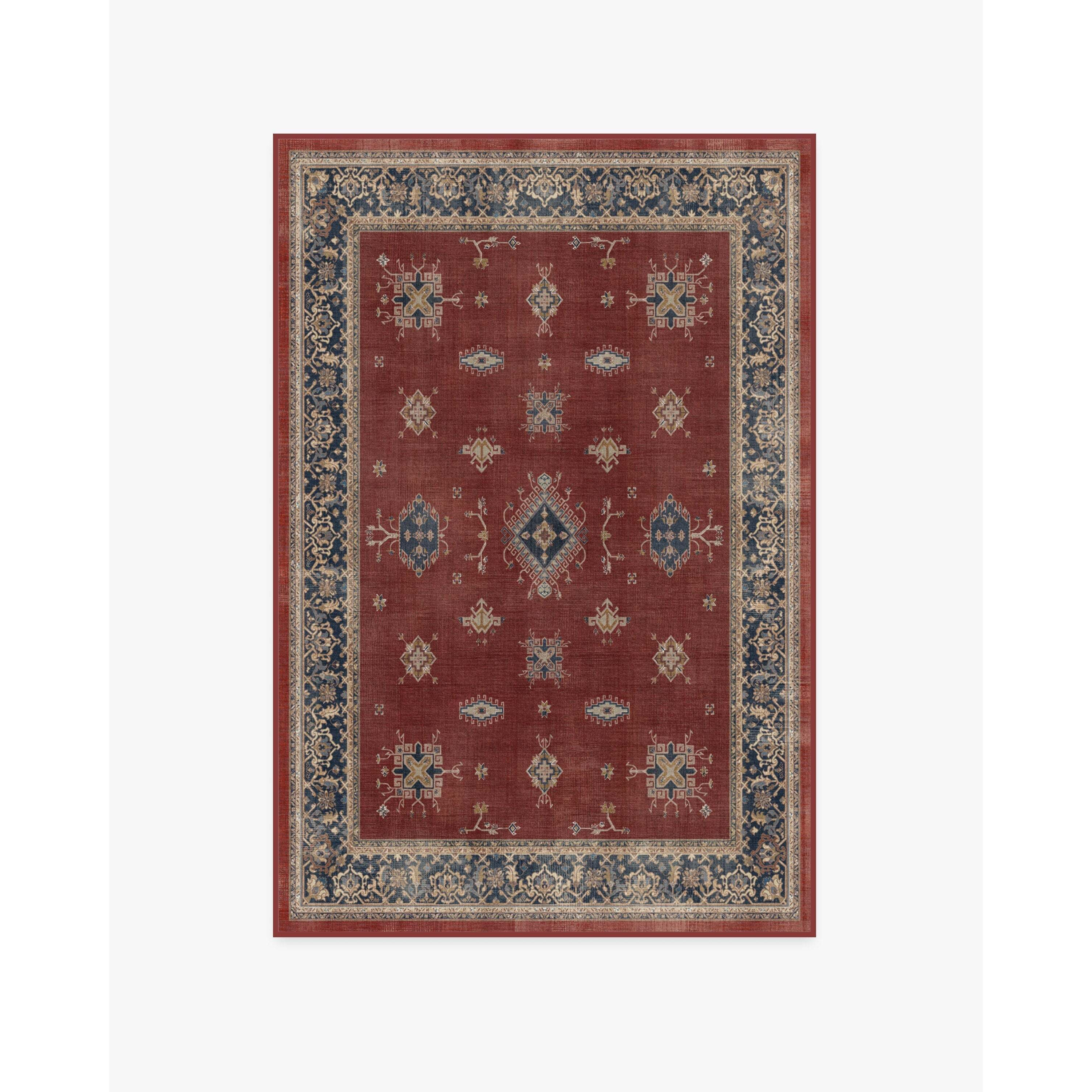 Verena Amber Red Tufted Rug - 120x185 - Machine Washable Area Rug - Kid & Pet Friendly - Indoor Rugs - Ruggable - image 1
