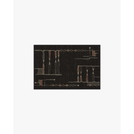 Architectural Digest Nisa Ink Black Tufted Rug - 60x90 - Machine Washable Area Rug - Kid & Pet Friendly - Indoor Rugs - Ruggable - thumbnail 1