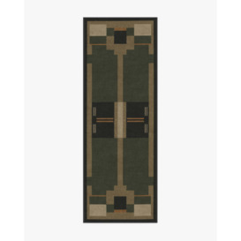 Architectural Digest Monolith Olive Green Rug - 75x215 - Machine Washable Area Rug - Kid & Pet Friendly - Indoor Rugs - Ruggable - thumbnail 1