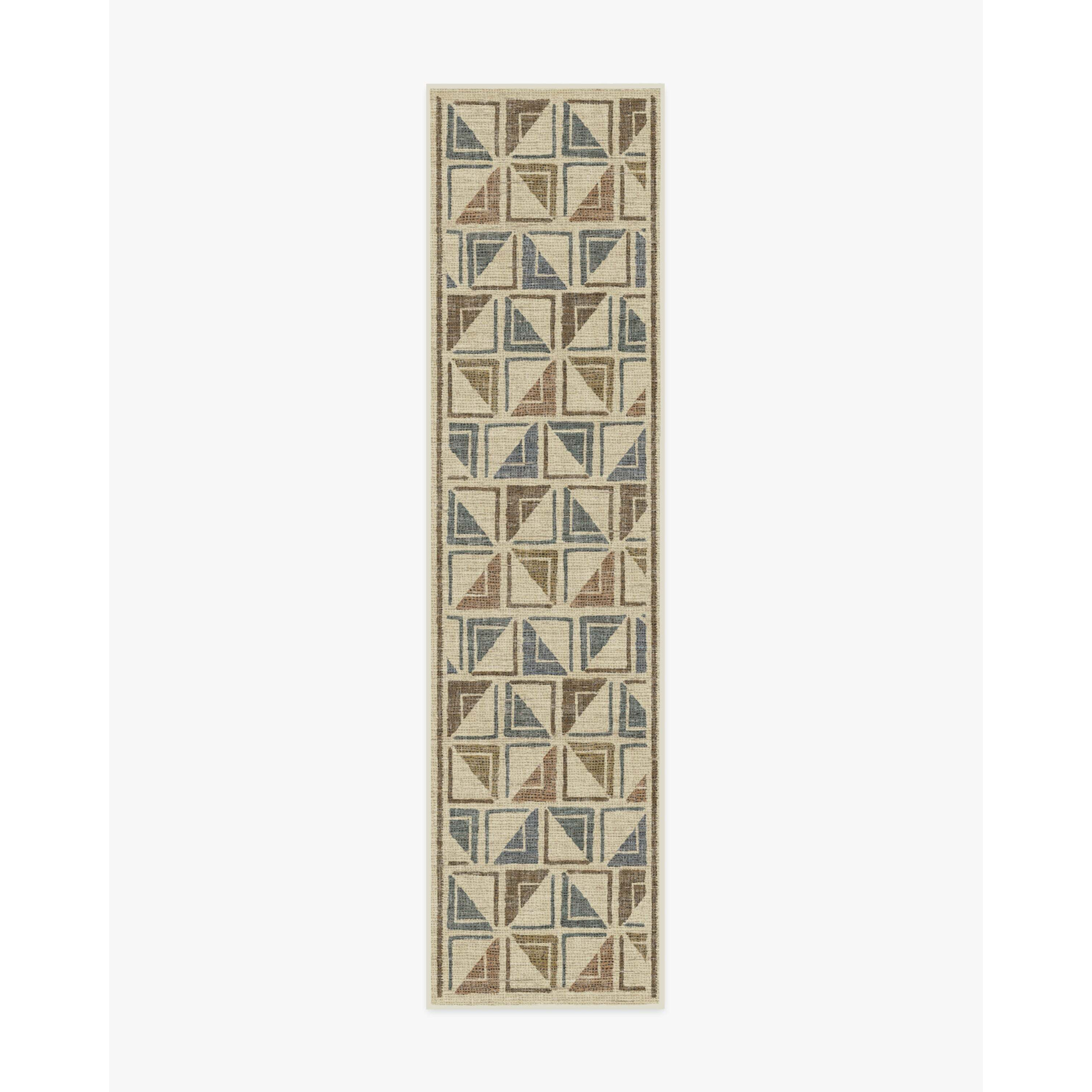 Architectural Digest Vesta Neutral Multicolour Rug - 75x305 - Machine Washable Area Rug - Kid & Pet Friendly - Indoor Rugs - Ruggable - image 1