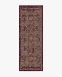 Louisa Brown & Burgundy Rug - 75x215 - Machine Washable Area Rug - Kid & Pet Friendly - Indoor Rugs - Ruggable - thumbnail 1