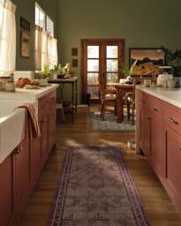 Louisa Brown & Burgundy Rug - 75x215 - Machine Washable Area Rug - Kid & Pet Friendly - Indoor Rugs - Ruggable - thumbnail 2