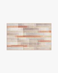 Solar Drift Rust & Grey Rug - 60x90 - Machine Washable Area Rug - Kid & Pet Friendly - Indoor Rugs - Ruggable - thumbnail 2