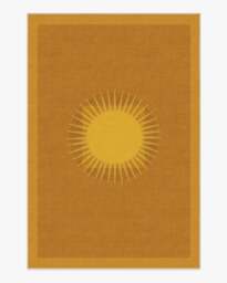 Helios Gold Rug by Matthew Williamson - 60x90 - Machine Washable Area Rug - Kid & Pet Friendly - Indoor Rugs - Ruggable - thumbnail 2