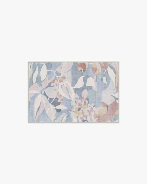 Maeve Soft Blue Multicolour Flatwoven Rug - 60x90 - Machine Washable Area Rug - Kid & Pet Friendly - Indoor Rugs - Ruggable - image 1