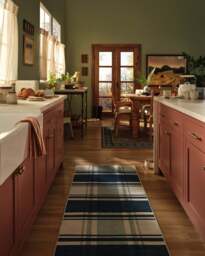 Easton Plaid Navy Rug - 75x215 - Machine Washable Area Rug - Kid & Pet Friendly - Indoor Rugs - Ruggable - thumbnail 2