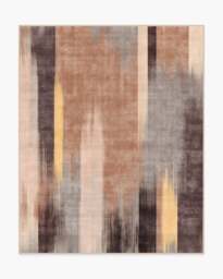 OmbrÃ© Mirage Golden Brown Flatwoven Rug - 245x305 - Machine Washable Area Rug - Kid & Pet Friendly - Indoor Rugs - Ruggable - thumbnail 1