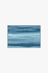 Meridian Blue Rug - 60x90 - Machine Washable Area Rug - Kid & Pet Friendly - Indoor Rugs - Ruggable - thumbnail 1