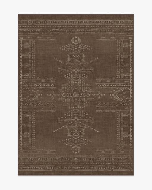 Amira Brown Rug by Martyn Lawrence Bullard - 150x215 - Machine Washable Area Rug - Kid & Pet Friendly - Indoor Rugs - Ruggable - image 1