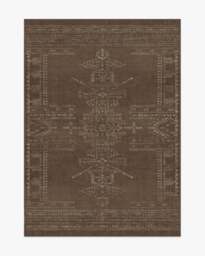 Amira Brown Rug by Martyn Lawrence Bullard - 150x215 - Machine Washable Area Rug - Kid & Pet Friendly - Indoor Rugs - Ruggable - thumbnail 1