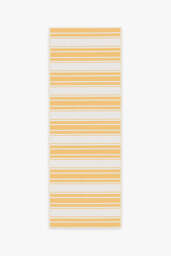 Marina Stripe Yellow Outdoor Rug - 75x215 - Machine Washable Area Rug - Kid & Pet Friendly - Outdoor Rugs - Ruggable - thumbnail 1