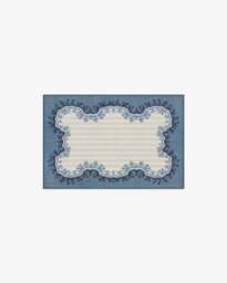 Oxbow Indigo Flatwoven Rug by Sanderson - 60x90 - Machine Washable Area Rug - Kid & Pet Friendly - Indoor Rugs - Ruggable - thumbnail 1