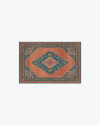 Sunset Bazaar Tropic Coral Flatwoven Rug by Matthew Williamson - 60x90 - Machine Washable Area Rug - Kid & Pet Friendly - Indoor Rugs - Ruggable - thumbnail 1