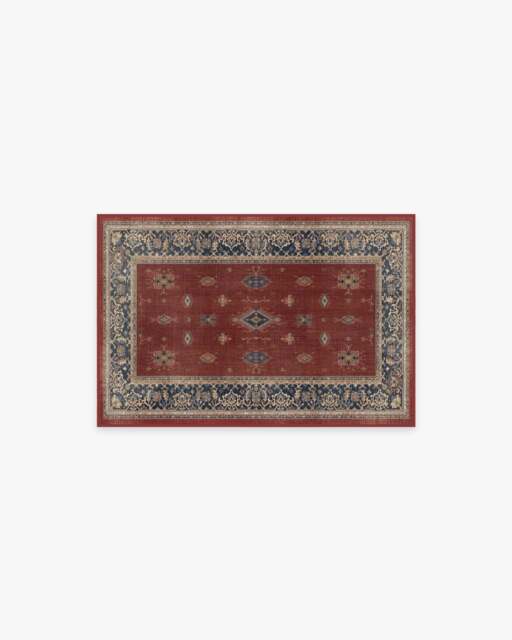 Verena Amber Red Rug - 60x90 - Machine Washable Area Rug - Kid & Pet Friendly - Indoor Rugs - Ruggable - image 1
