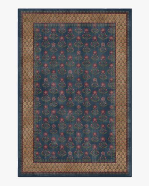 Sundara Navy & Bronze Rug - 185x275 - Machine Washable Area Rug - Kid & Pet Friendly - Indoor Rugs - Ruggable - image 1
