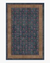 Sundara Navy & Bronze Rug - 185x275 - Machine Washable Area Rug - Kid & Pet Friendly - Indoor Rugs - Ruggable - thumbnail 1