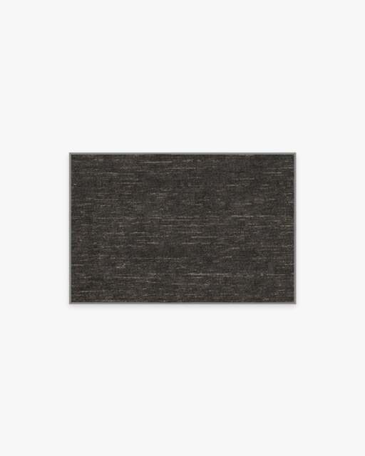 Melange Solid Charcoal Flatwoven Rug - 60x90 - Machine Washable Area Rug - Kid & Pet Friendly - Indoor Rugs - Ruggable - image 1