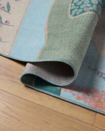 Dreamland Multicolour Pastel Rug Blue - 90x150 - Machine Washable Area Rug - Kid & Pet Friendly - Indoor Rugs - Ruggable - thumbnail 2