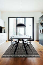 Arizona Black Tufted Rug - 185 Round - Machine Washable Area Rug - Kid & Pet Friendly - Indoor Rugs - Ruggable - thumbnail 2