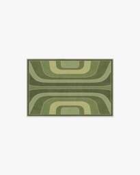 Paradox Green Flatwoven Rug by Jonathan Adler - 60x90 - Machine Washable Area Rug - Kid & Pet Friendly - Indoor Rugs - Ruggable - thumbnail 1