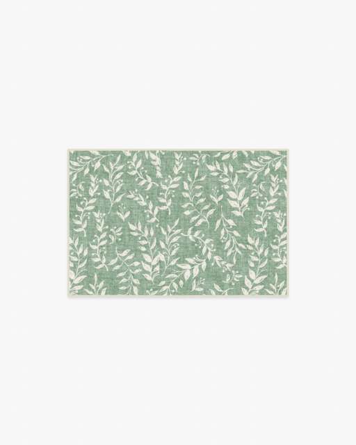 Leland Sage Flatwoven Rug - 60x90 - Machine Washable Area Rug - Kid & Pet Friendly - Indoor Rugs - Ruggable - image 1