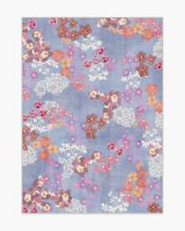Arden Slate Blue Multicolour Rug - 150x215 - Machine Washable Area Rug - Kid & Pet Friendly - Indoor Rugs - Ruggable