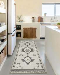 The Child Black & Cream Flatwoven Rug - 60x90 - Machine Washable Area Rug - Kid & Pet Friendly - Indoor Rugs - Ruggable - thumbnail 2
