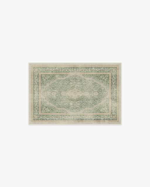Adeline Natural Sage Flatwoven Rug - 60x90 - Machine Washable Area Rug - Kid & Pet Friendly - Indoor Rugs - Ruggable - image 1