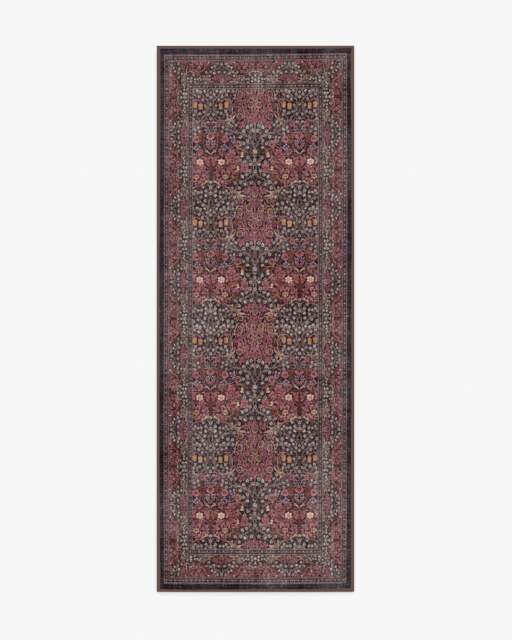 Blackthorn Amber Red Rug by Morris & Co. - 75x215 - Machine Washable Area Rug - Kid & Pet Friendly - Indoor Rugs - Ruggable - image 1