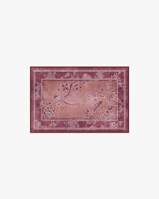 Draper Burgundy Rug by Gracie - 60x90 - Machine Washable Area Rug - Kid & Pet Friendly - Indoor Rugs - Ruggable - image 1