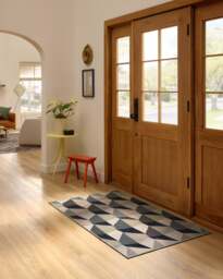 Zeno Charcoal Flatwoven Rug - 90x150 - Machine Washable Area Rug - Kid & Pet Friendly - Indoor Rugs - Ruggable - thumbnail 2