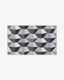 Zeno Charcoal Flatwoven Rug - 90x150 - Machine Washable Area Rug - Kid & Pet Friendly - Indoor Rugs - Ruggable - thumbnail 1