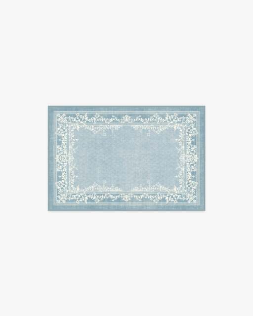 Juliet Slate Blue Flatwoven Rug - 60x90 - Machine Washable Area Rug - Kid & Pet Friendly - Indoor Rugs - Ruggable - image 1