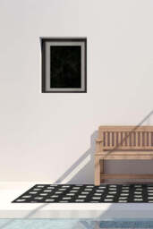 Cobblestone Black Outdoor Rug - 75x215 - Machine Washable Area Rug - Kid & Pet Friendly - Outdoor Rugs - Ruggable - thumbnail 2