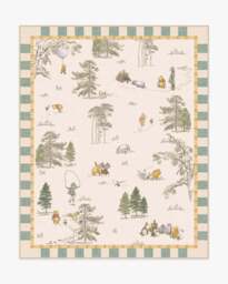 Storybook Grove Multicolour Flatwoven Rug Green - 90x150 - Machine Washable Area Rug - Kid & Pet Friendly - Indoor Rugs - Ruggable - thumbnail 2