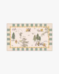 Storybook Grove Multicolour Flatwoven Rug Green - 90x150 - Machine Washable Area Rug - Kid & Pet Friendly - Indoor Rugs - Ruggable - thumbnail 1