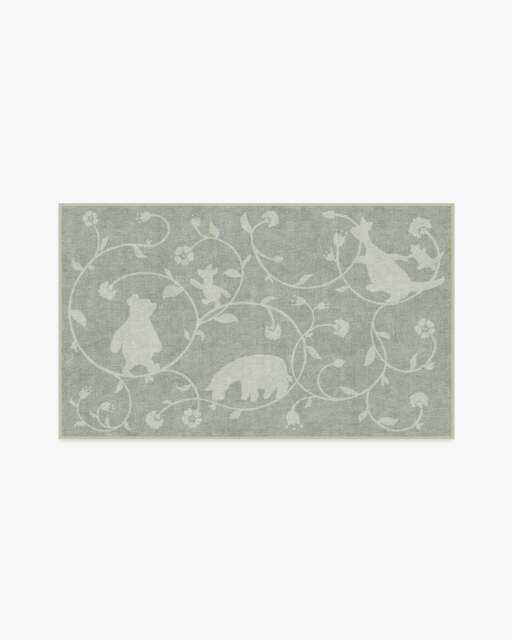Once Upon a Gathering Soft Green Rug - 90x150 - Machine Washable Area Rug - Kid & Pet Friendly - Indoor Rugs - Ruggable - image 1