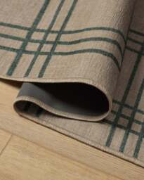 Pierre Olive & Natural Flatwoven Rug - 60x90 - Machine Washable Area Rug - Kid & Pet Friendly - Indoor Rugs - Ruggable - thumbnail 2