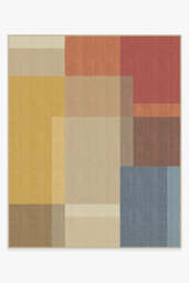 Campo Multicolour Outdoor Rug Brown - 245x305 - Machine Washable Area Rug - Kid & Pet Friendly - Outdoor Rugs - Ruggable - thumbnail 1