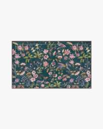 Celine Teal Multicolour Flatwoven Rug - 60x90 - Machine Washable Area Rug - Kid & Pet Friendly - Indoor Rugs - Ruggable - thumbnail 2