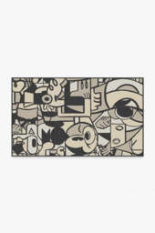 Mickey & Friends Warm Grey Tufted Rug - 90x150 - Machine Washable Area Rug - Kid & Pet Friendly - Indoor Rugs - Ruggable - thumbnail 1
