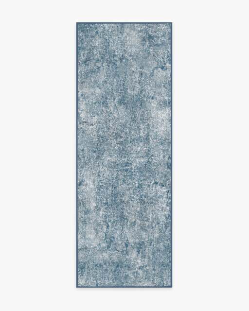 Serenata Slate Blue Flatwoven Rug - 75x215 - Machine Washable Area Rug - Kid & Pet Friendly - Indoor Rugs - Ruggable - image 1