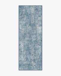 Serenata Slate Blue Flatwoven Rug - 75x215 - Machine Washable Area Rug - Kid & Pet Friendly - Indoor Rugs - Ruggable - thumbnail 1