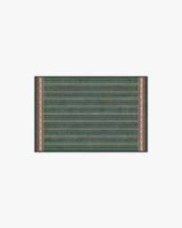 Fruit Stripe Spruce Green Rug by Morris & Co. - 60x90 - Machine Washable Area Rug - Kid & Pet Friendly - Indoor Rugs - Ruggable - thumbnail 1